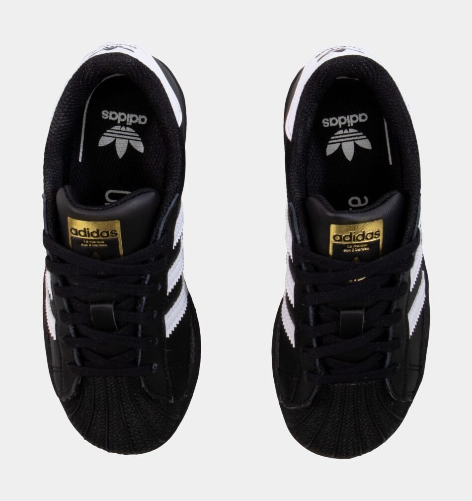 Original Superstar Preschool Lifestyle Shoes (Black/White) - Image 5