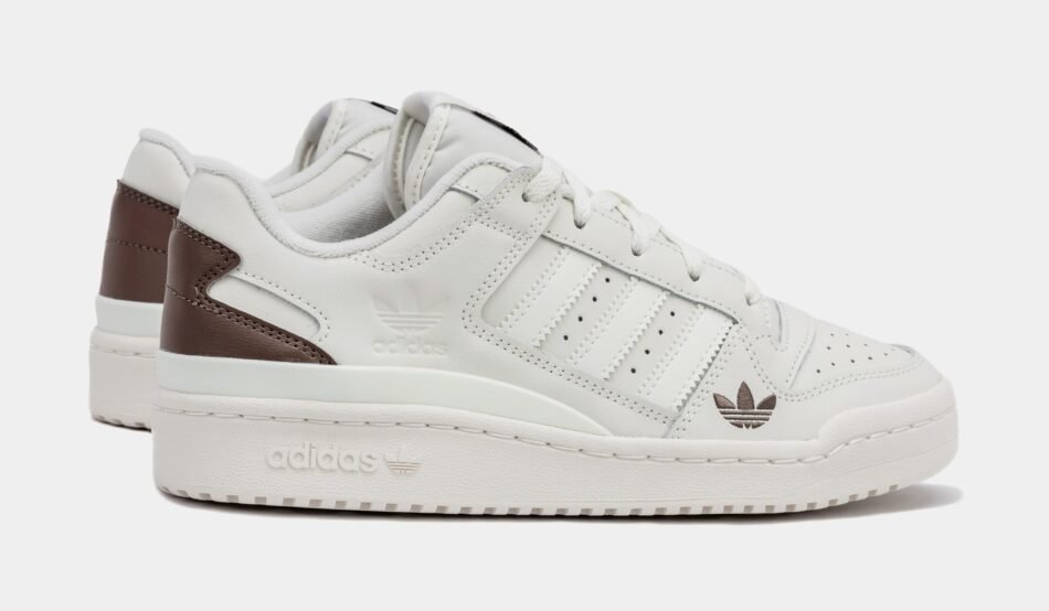 Shoe Palace Exclusive Forum Low CL Mens Lifestyle Shoes (White/Brown) - Image 6