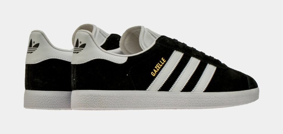 Originals Gazelle Low Mens Lifestyle Shoes (Black/White) - Image 6
