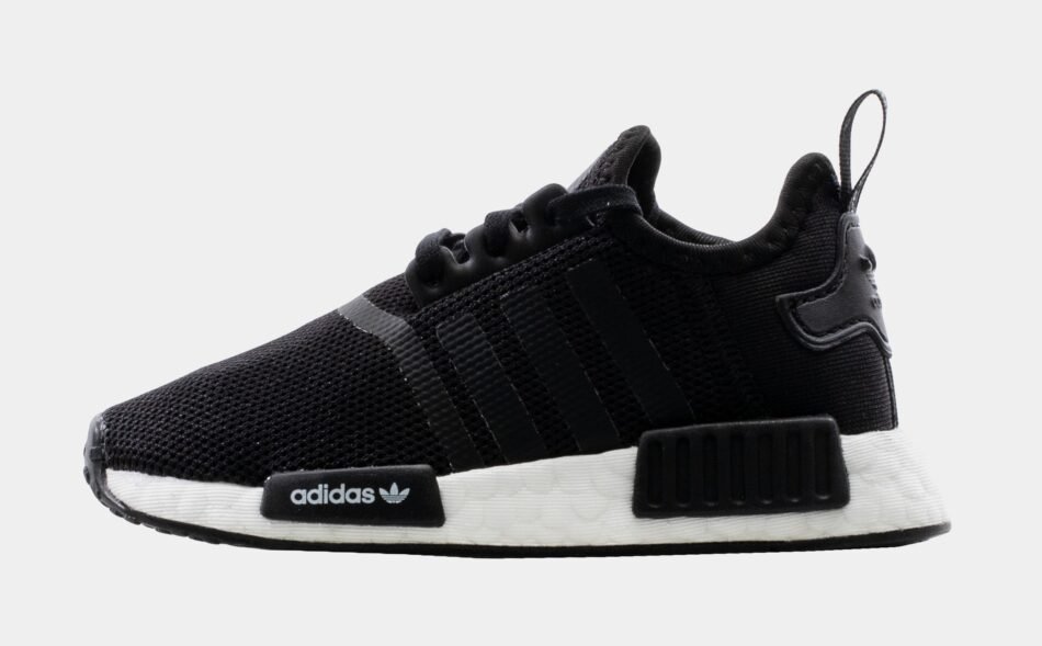 NMD R1 Infant Toddler Running Shoe (Black) - Image 2