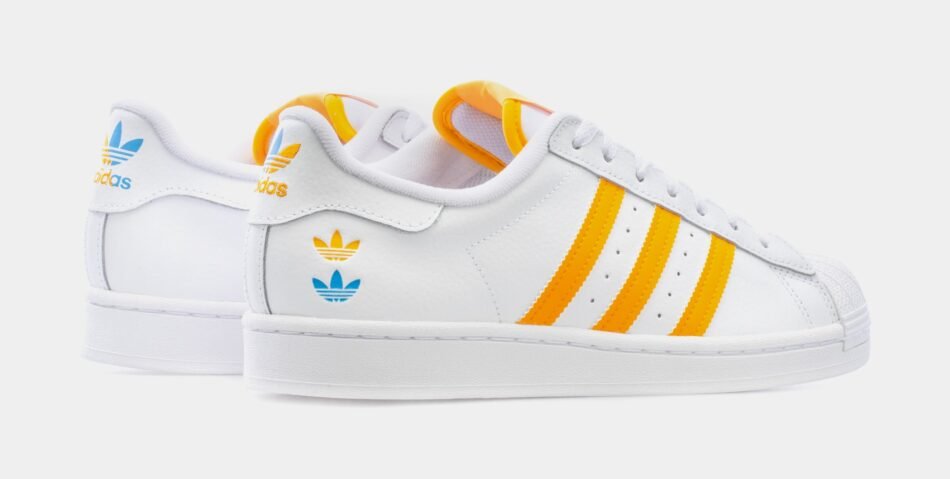Superstar Mens Lifestyle Shoes (White/Yellow) - Image 6
