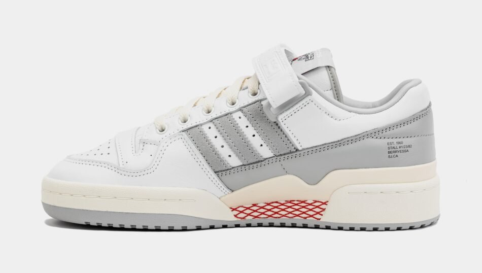 Shoe Palace Exclusive Forum 84 Low The Flea Mens Lifestyle Shoes (White/ Grey Two/ Core Black) - Image 2