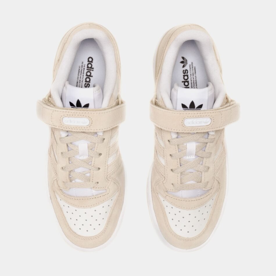 Forum Low Womens Lifestyle Shoes (Beige/White) - Image 5