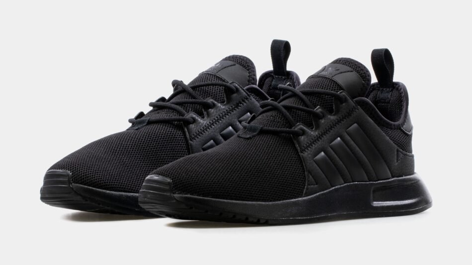 X PLR Grade School Running Shoe (Black/Black) - Image 4