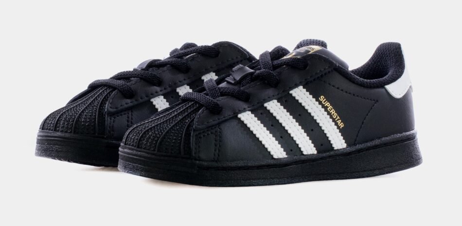 Superstar Infant Toddler Lifestyle Shoes (Black) - Image 4