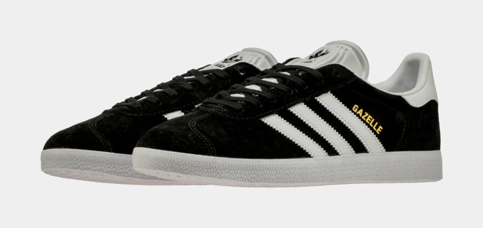 Originals Gazelle Low Mens Lifestyle Shoes (Black/White) - Image 4