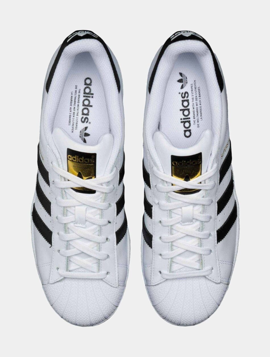 Superstar 2 Original Foundation Shell Toe Mens Lifestyle Shoe (White/Black) - Image 5