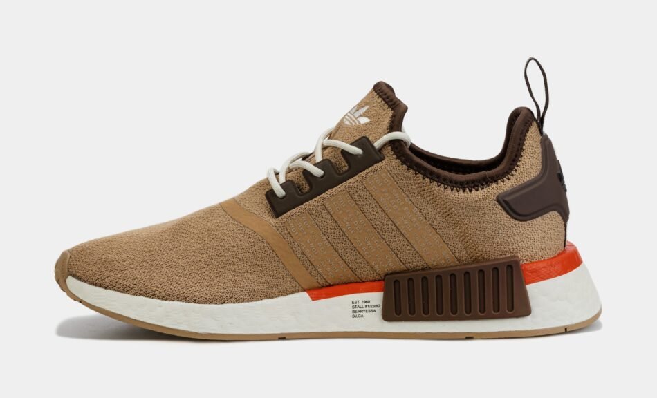 Shoe Palace Exclusive NMD R1 The Flea Mens Lifestyle Shoes (Cardboard/ Dark Brown/ Impact Orange) - Image 2