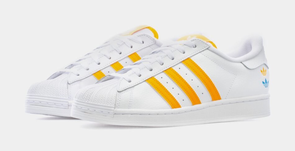 Superstar Mens Lifestyle Shoes (White/Yellow) - Image 4