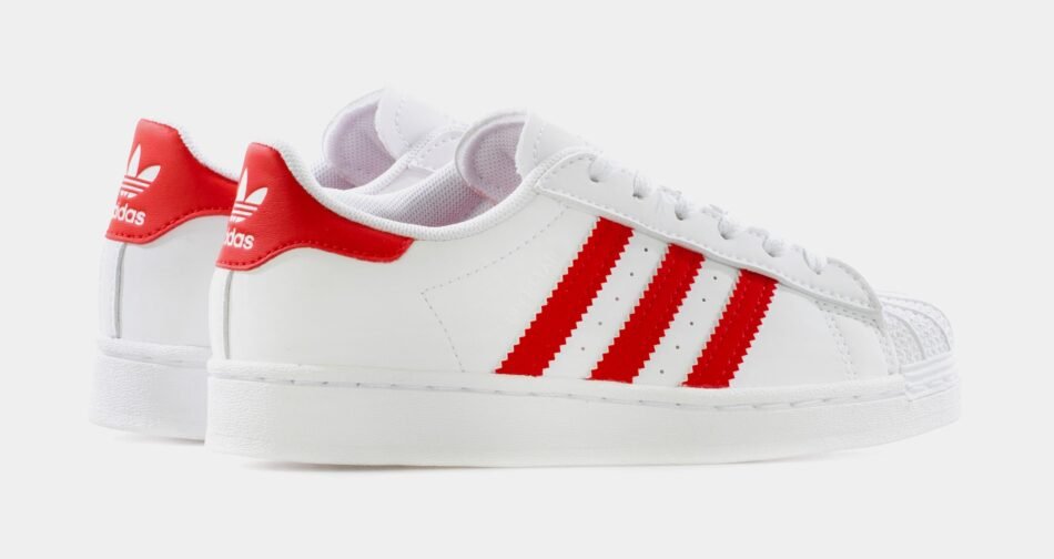 Superstar Preschool Lifestyle Shoe (White/Red) - Image 6