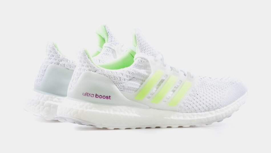 Ultraboost 5 DNA Womens Running Shoe (White/Signal Green) - Image 6