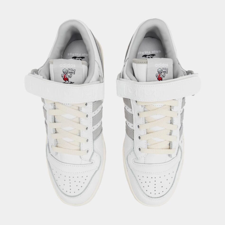 Shoe Palace Exclusive Forum 84 Low The Flea Mens Lifestyle Shoes (White/ Grey Two/ Core Black) - Image 5
