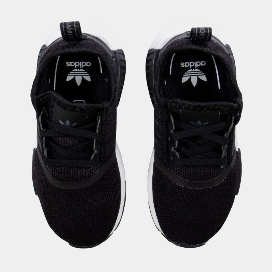 NMD R1 Infant Toddler Running Shoe (Black) - Image 5