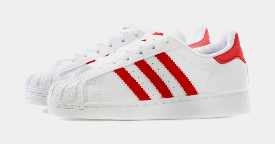 Superstar Preschool Lifestyle Shoe (White/Red) - Image 4