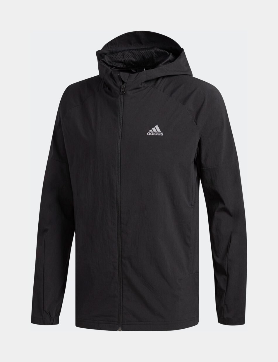 Stadium ID Full Zip Mens Hoodie (Black) - Image 2