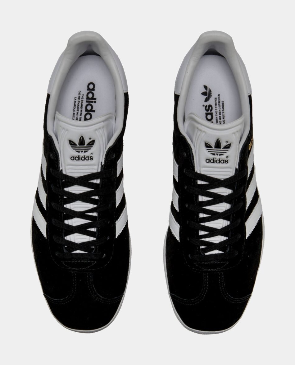 Originals Gazelle Low Mens Lifestyle Shoes (Black/White) - Image 5
