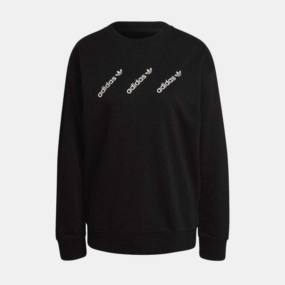 Logomania Crew Womens Crew (Black)