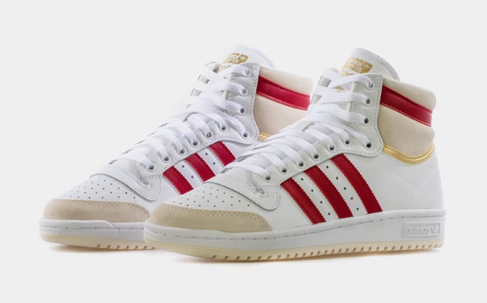 Top Ten Mens Basketball Shoes (Beige/Red) - Image 4
