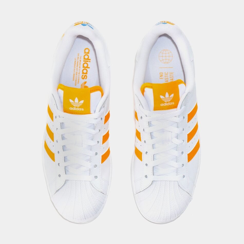 Superstar Mens Lifestyle Shoes (White/Yellow) - Image 5