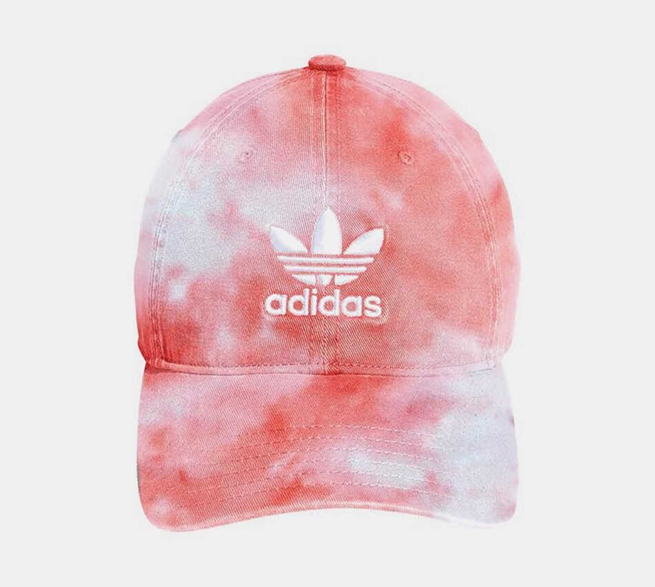Originals Tie Dye Strap Back Hat Mens Hat (Bright Pink/White)